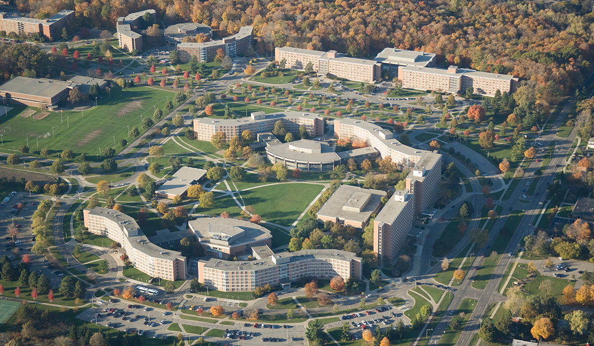 Neighborhoods Admissions Michigan State University   Msu Dorms Aerial 